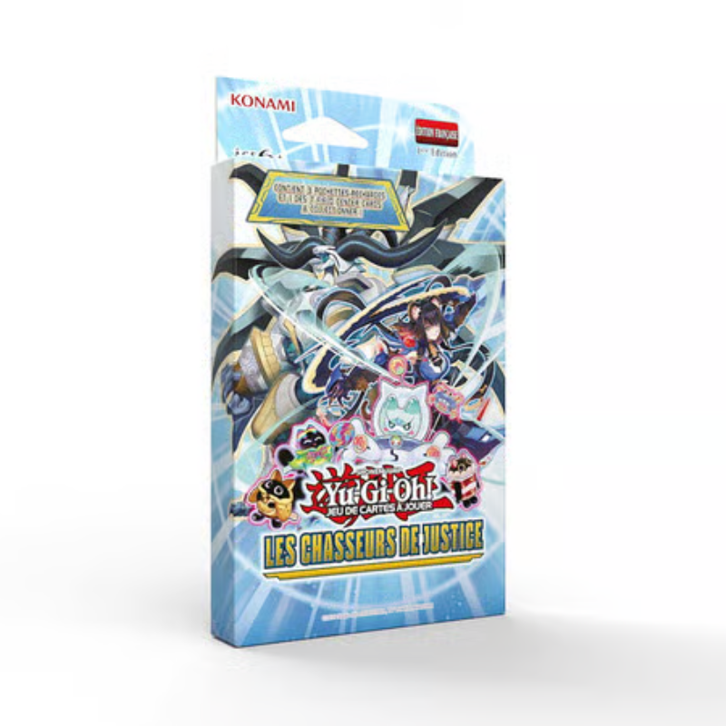 YU-GI-OH! JCC - PACK DE 3 BOOSTERS LES CHASSEURS DE JUSTICE (BLISTER CARTONNÉ) - FR