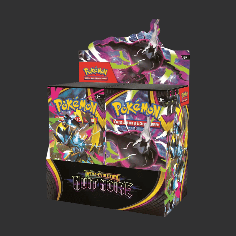 Pokémon JCC : Display de Pack de Booster Méga-Évolution - ME05 Nuit Noire (Display x36) - FR
