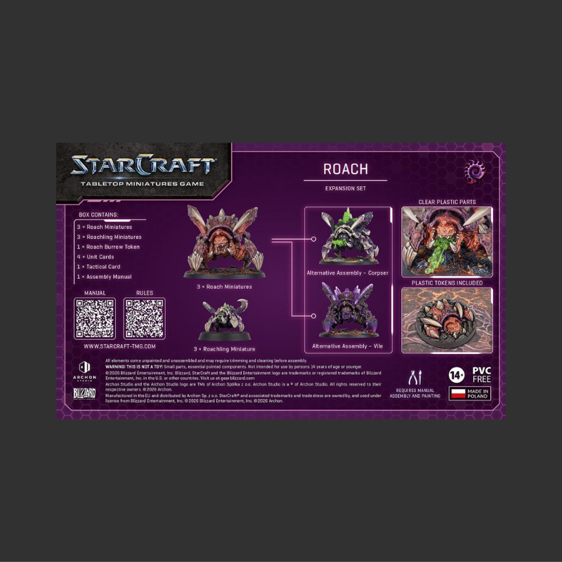 STARCRAFT® THE MINIATURES GAME - ROACH - ZERG - EXPANSION SET - EN