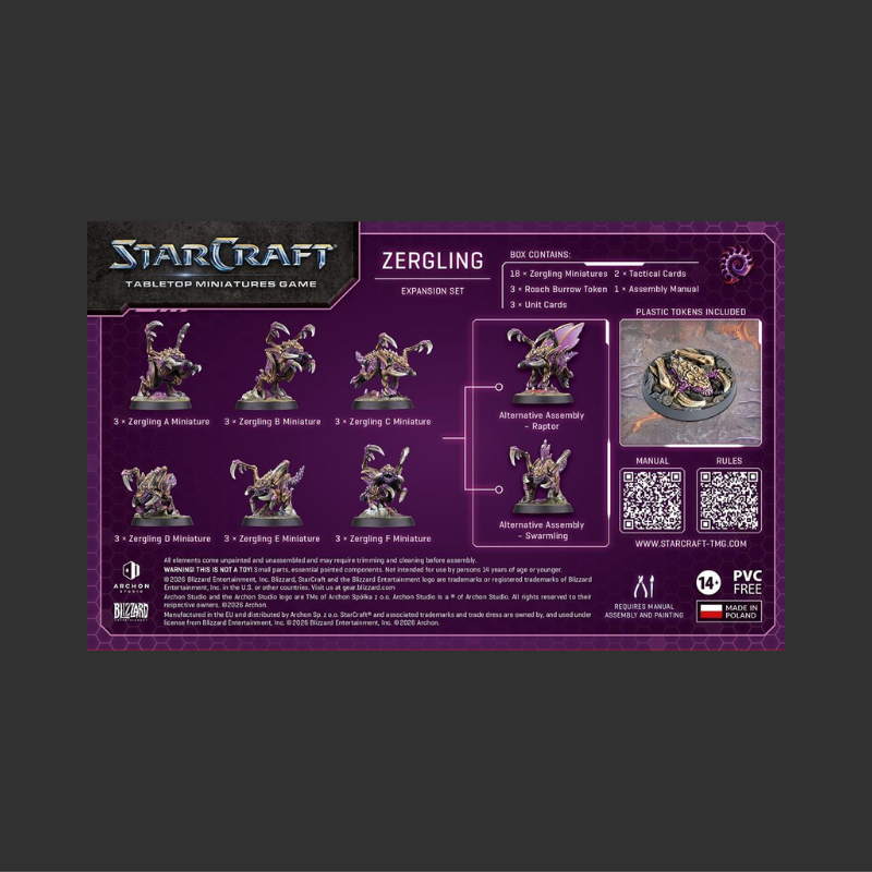 STARCRAFT® THE MINIATURES GAME - ZERGLING - ZERG - EXPANSION SET - EN
