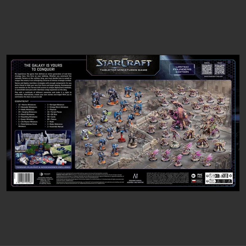 STARCRAFT® THE MINIATURES GAME - TWO PLAYER STARTER SET FOUNDERS EDITION - EN