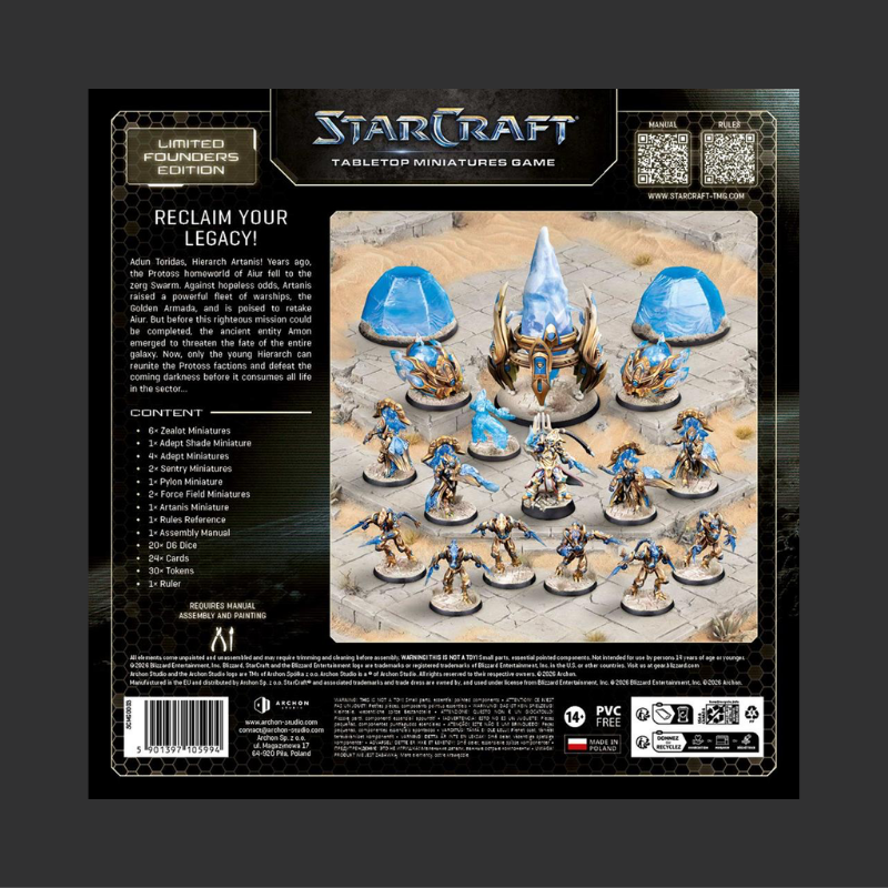 STARCRAFT® THE MINIATURES GAME - PROTOSS STARTER SET FOUNDERS EDITION - EN
