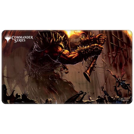 ULTRA PRO - MAGIC - THE GATHERING - COMMANDER SERIES - TAPIS DE JEU RAKDOS, SEIGNEUR DES ÉMEUTES (60 X 34 CM)