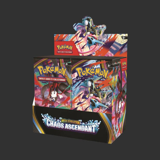 Pokémon JCC : Display de Pack de Boosters Méga-Évolution ME04 Chaos Ascendant (Display x36) - FR