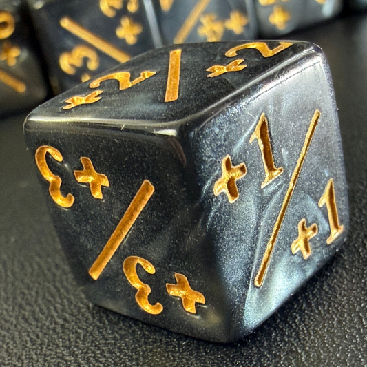 Set de 10 dés compteurs – Noir