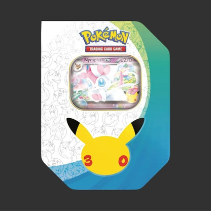 Pokémon JCC : Boîte 30e Anniversaire Nymphali-ex ou Amphinobi-ex (1x boîte aléatoire) - FR