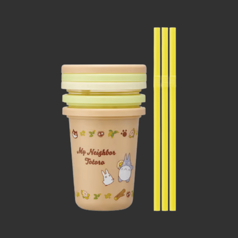 GHIBLI - MON VOISIN TOTORO - SET DE 3 VERRES AVEC PAILLES