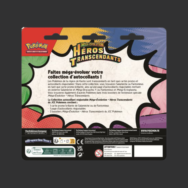 Pokémon JCC : Collection autocollant réajustante Méga-Evolution - ME2.5 - FR (1x boite aléatoire)