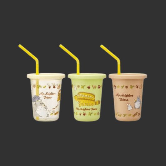 GHIBLI - MON VOISIN TOTORO - SET DE 3 VERRES AVEC PAILLES