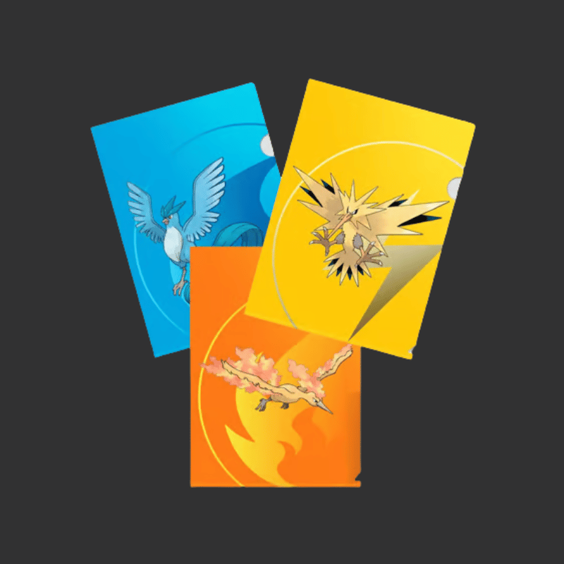 ULTRA PRO - POKÉMON JCC - LOT DE 3 FARDES DE TOURNOI FIGURANT ÉLECTHOR, SULFURA ET ARTIKODIN - UK