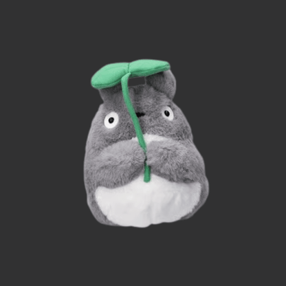 GHIBLI - MON VOISIN TOTORO - PELUCHE NAKAYOSHI TOTORO BIG AVEC FEUILLE