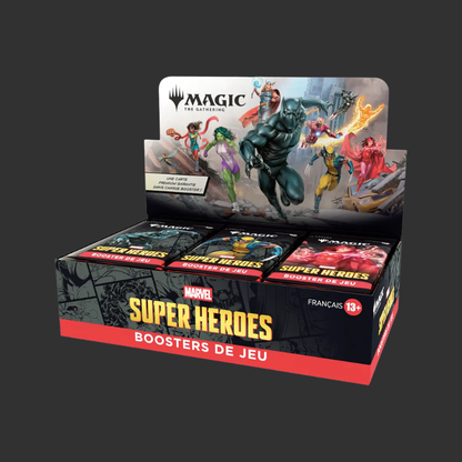 Magic: The Gathering - Boîte de Boosters de jeu Marvel Super Heroes (30 Boosters) - FR
