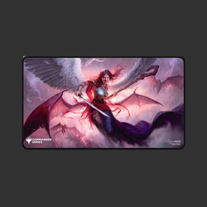 ULTRA PRO - MAGIC: THE GATHERING - COMMANDER SERIES - THREE COLOR WEDGE - VOTE DES FANS - TAPIS DE JEU À SURPIQÛRES NOIRES KAALIA