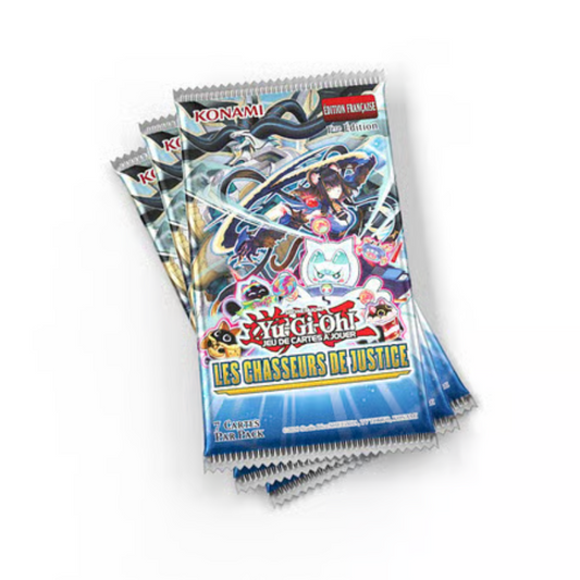 YU-GI-OH! JCC - PACK DE 3 BOOSTERS LES CHASSEURS DE JUSTICE (BLISTER CARTONNÉ) - FR