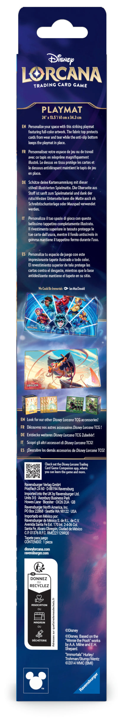 DISNEY LORCANA JCC : L'ÎLE D’ARCHAZIA - TAPIS DE JEU LES NOUVEAUX HÉROS - UK