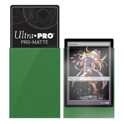 ULTRA PRO - PRO-MATTE SACHET DE 60 PROTÈGES CARTES PETIT FORMAT VERT (62 X 89 MM)