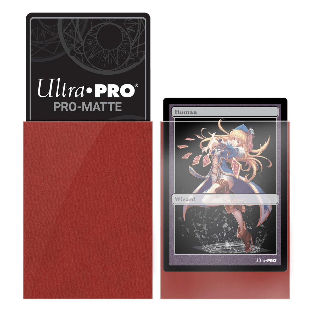 ULTRA PRO - PRO-MATTE SACHET DE 60 PROTÈGES CARTES PETIT FORMAT ROUGE (62 X 89 MM)