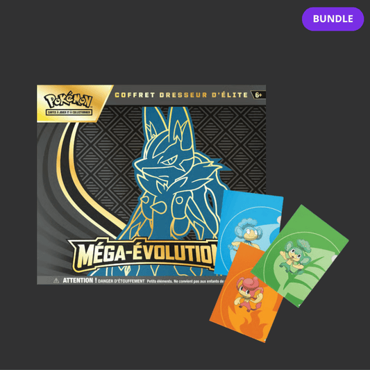 2UPG BUNDLE - Pokémon JCC - Méga-Évolution - Coffret Dresseur d'Élite ME01 Méga-Lucario - FR