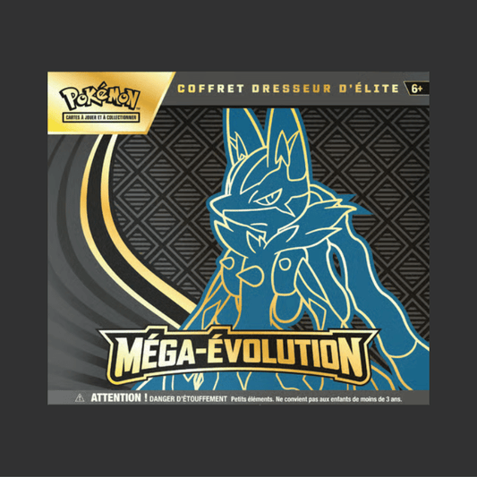 Pokémon JCC - Méga-Évolution - Coffret Dresseur d'Élite ME01 Méga-Lucario ou Méga-Gardevoir (1x coffret aléatoire) - FR