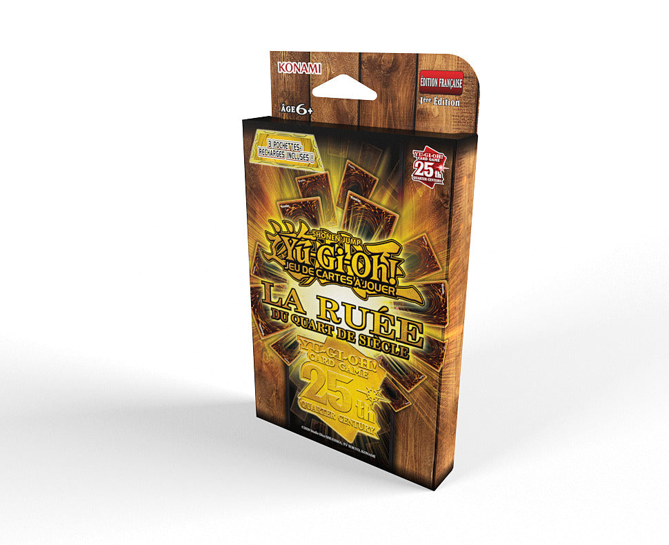 Yu-Gi-Oh! JCC - Pack de 3 Boosters La Ruée du Quart de Siècle (Tuckbox cartonné) - FR
