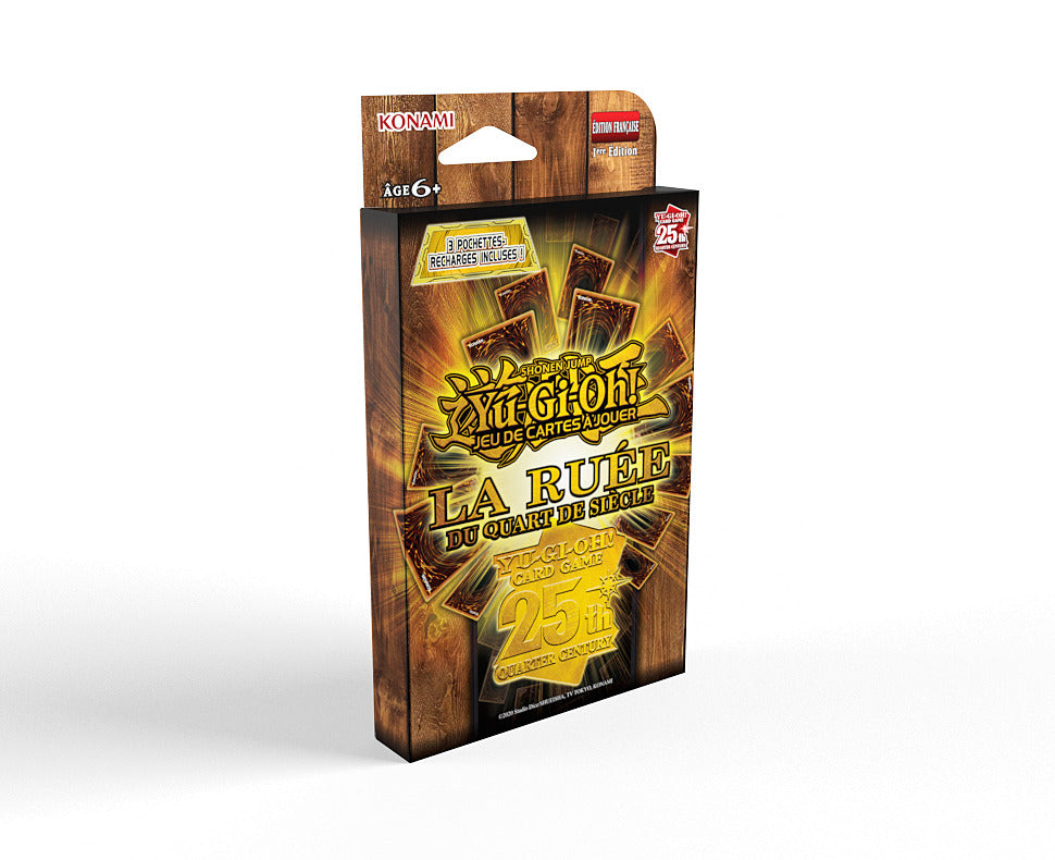 Yu-Gi-Oh! JCC - Pack de 3 Boosters La Ruée du Quart de Siècle (Tuckbox cartonné) - FR