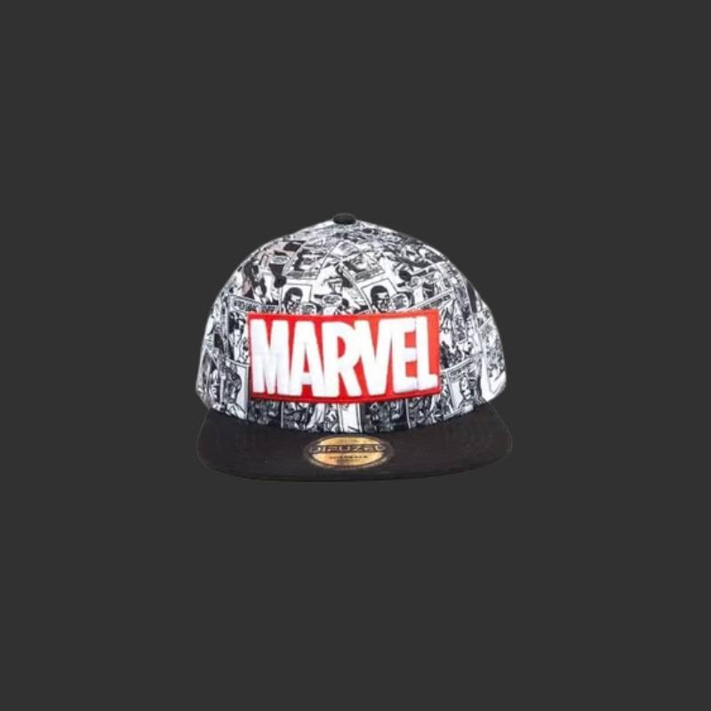 Marvel - Casquette snapback "Logo classique rouge et blanc" - Adulte