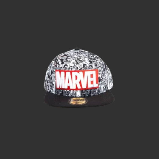 Marvel - Casquette snapback "Logo classique rouge et blanc" - Adulte