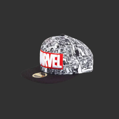 Marvel - Casquette snapback "Logo classique rouge et blanc" - Adulte