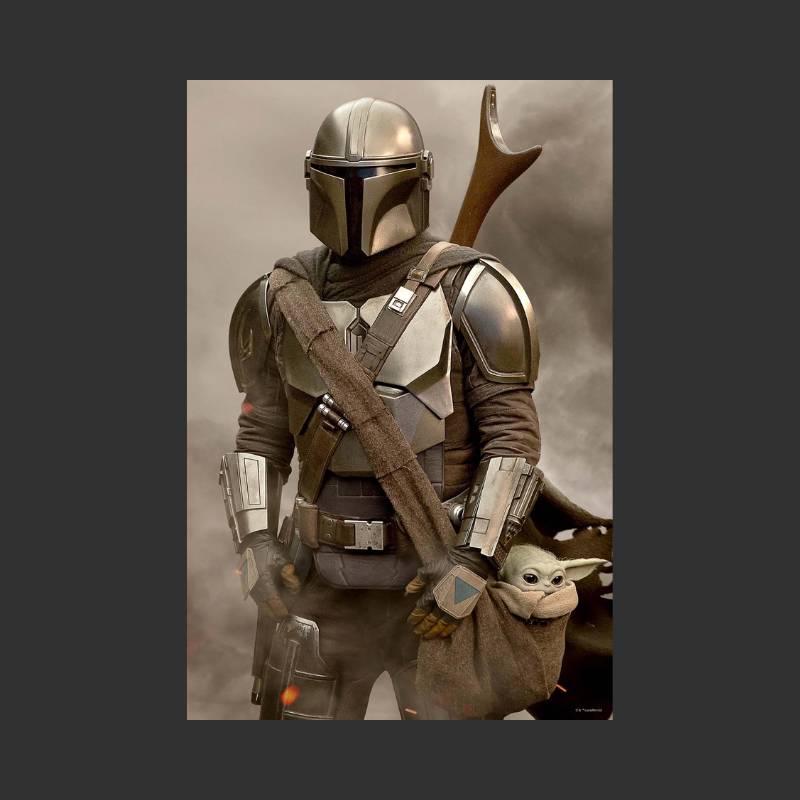 Star Wars: The Mandalorian - Puzzle lenticulaire Mando avec boîte en métal 3D 300 pcs 46x31 cm