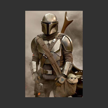 Star Wars: The Mandalorian - Puzzle lenticulaire Mando avec boîte en métal 3D 300 pcs 46x31 cm