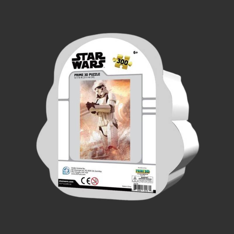 Star Wars - Puzzle lenticulaire Stormtrooper avec boîte en métal 3D 300 pcs 46x31 cm